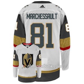 Män Ishockey Vegas Golden Knights Tröja JONATHAN MARCHESSAULT 81 Adidas Vit Authentic